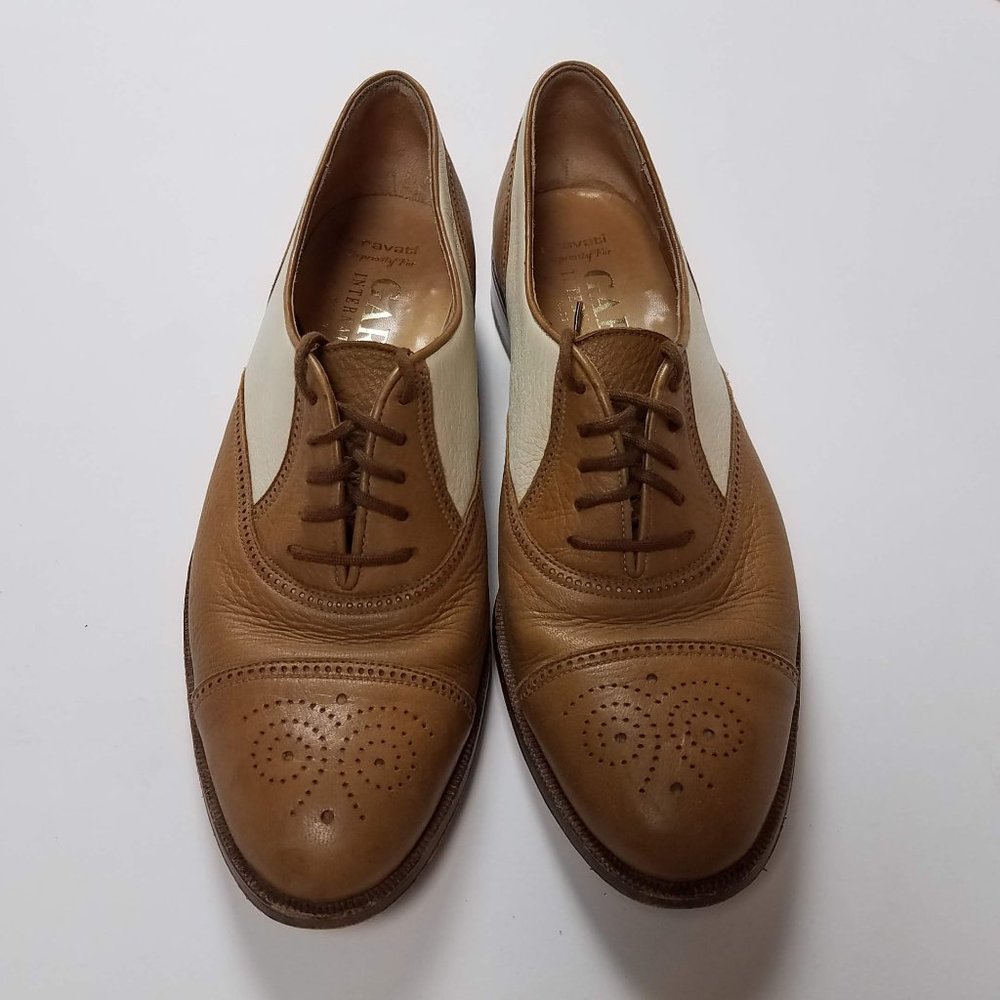 Gary's International Oxfords Flats Sz 7.5 Brown - Picture 2 of 10